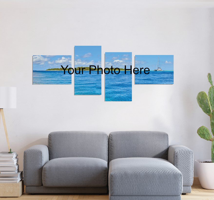 Multi Stretched Canvas | 4 Cross Stretched Split Canvas Print