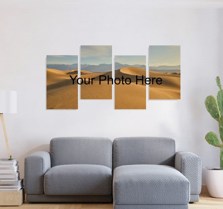 Split Canvas Print | 4 Steps Stretched Split Canvas Print