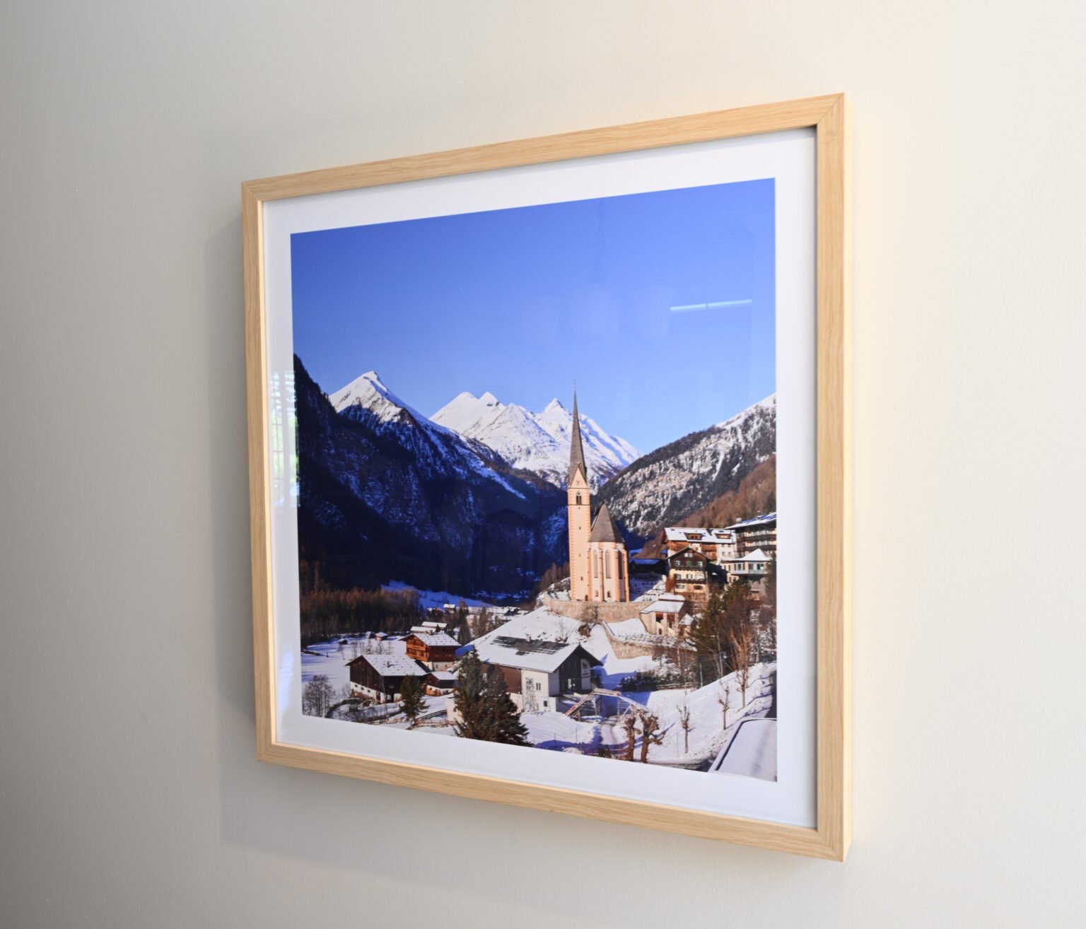 Custom Framed Print of an Austrian Village