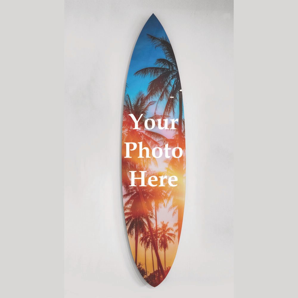 Personalized Surfboard Print