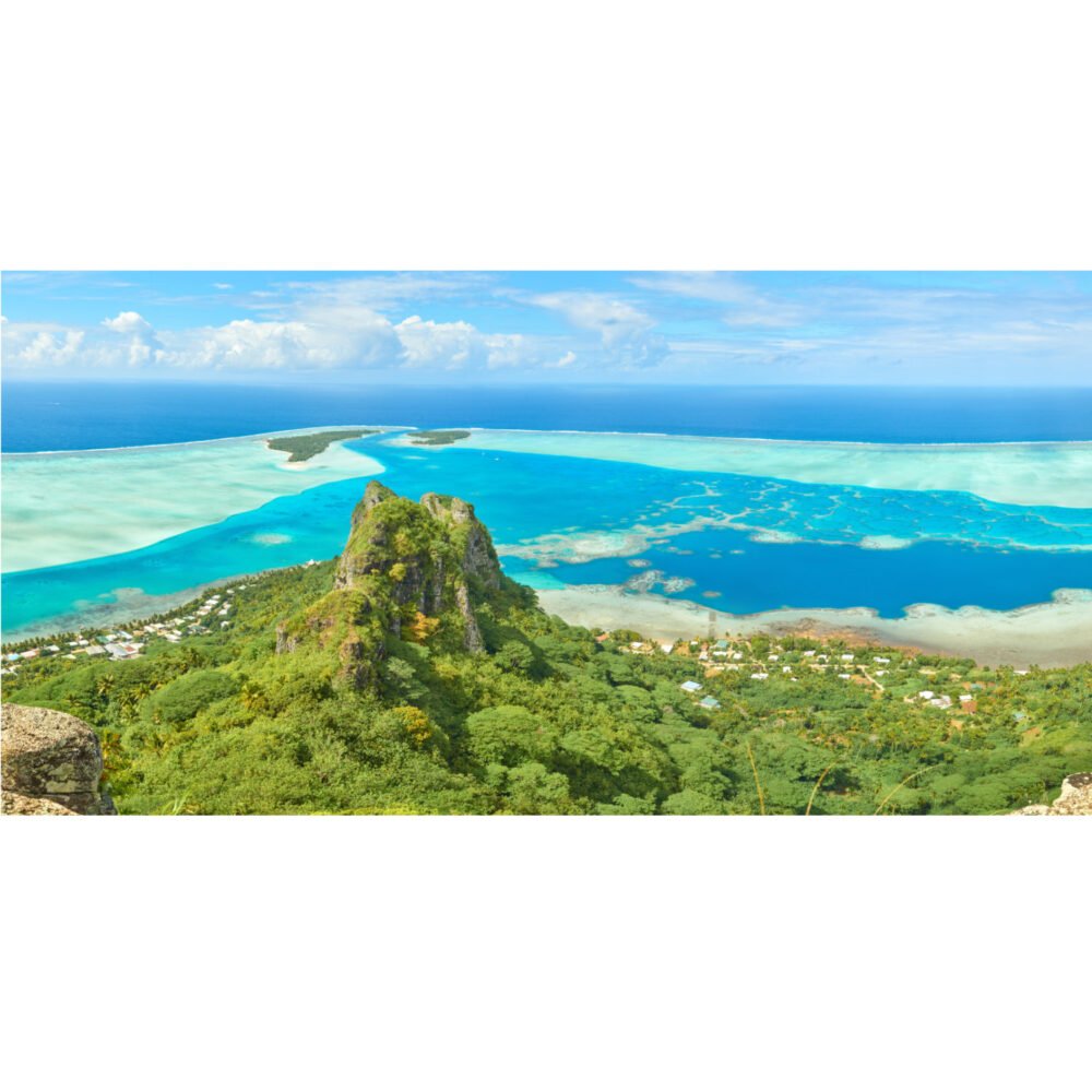 Maupiti island in french polynesia