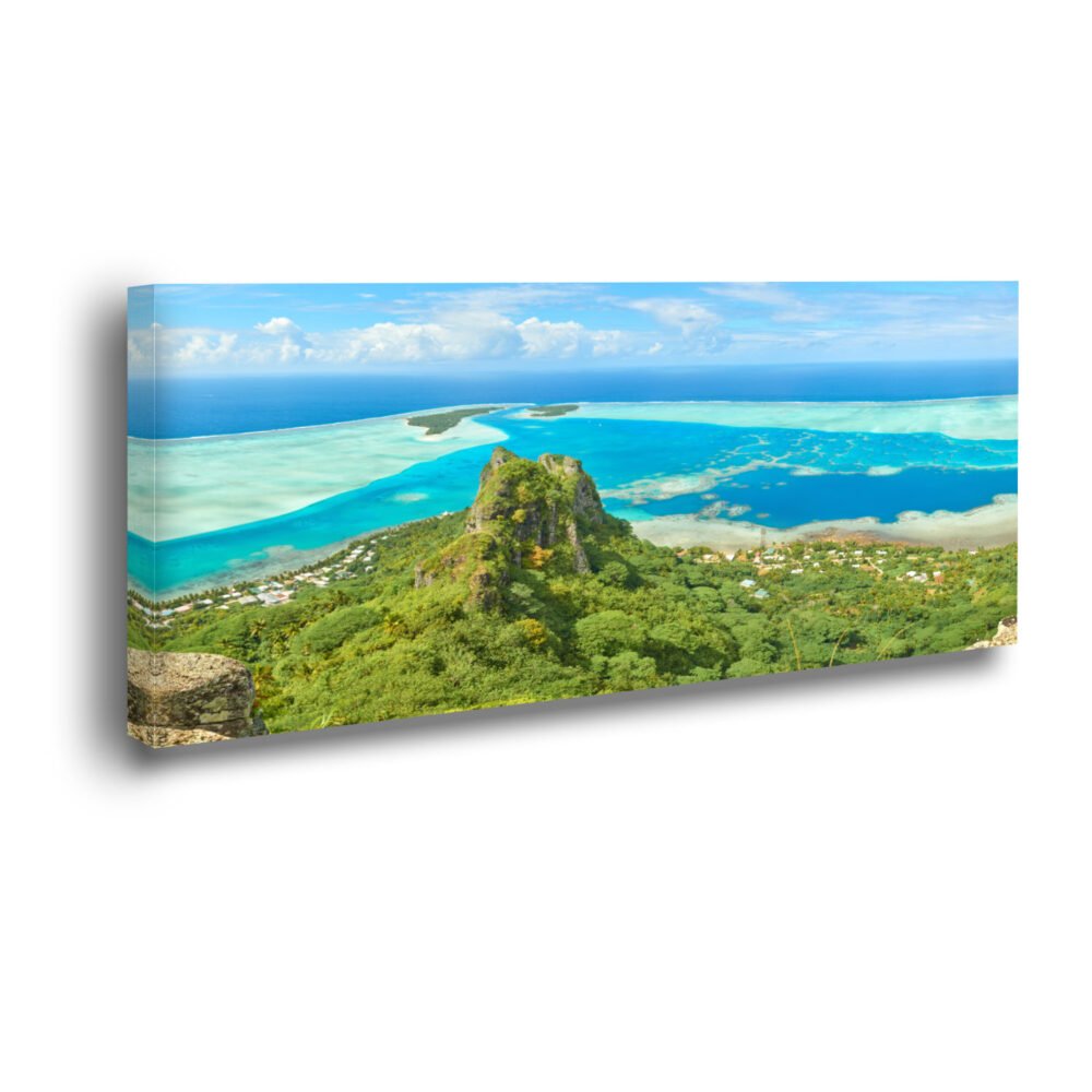 canvas of maupiti in fench polynesia