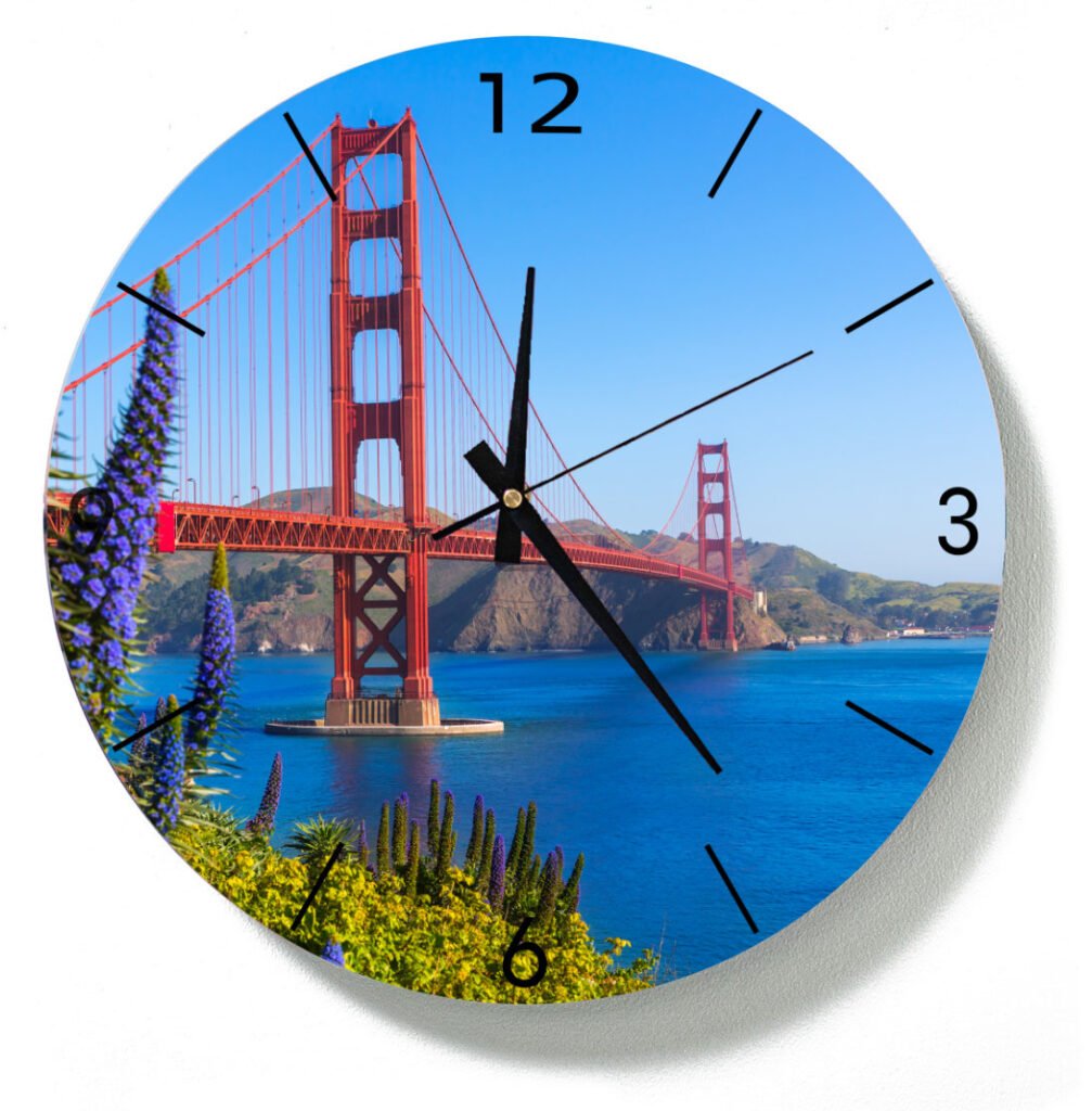 Golden Gates clock