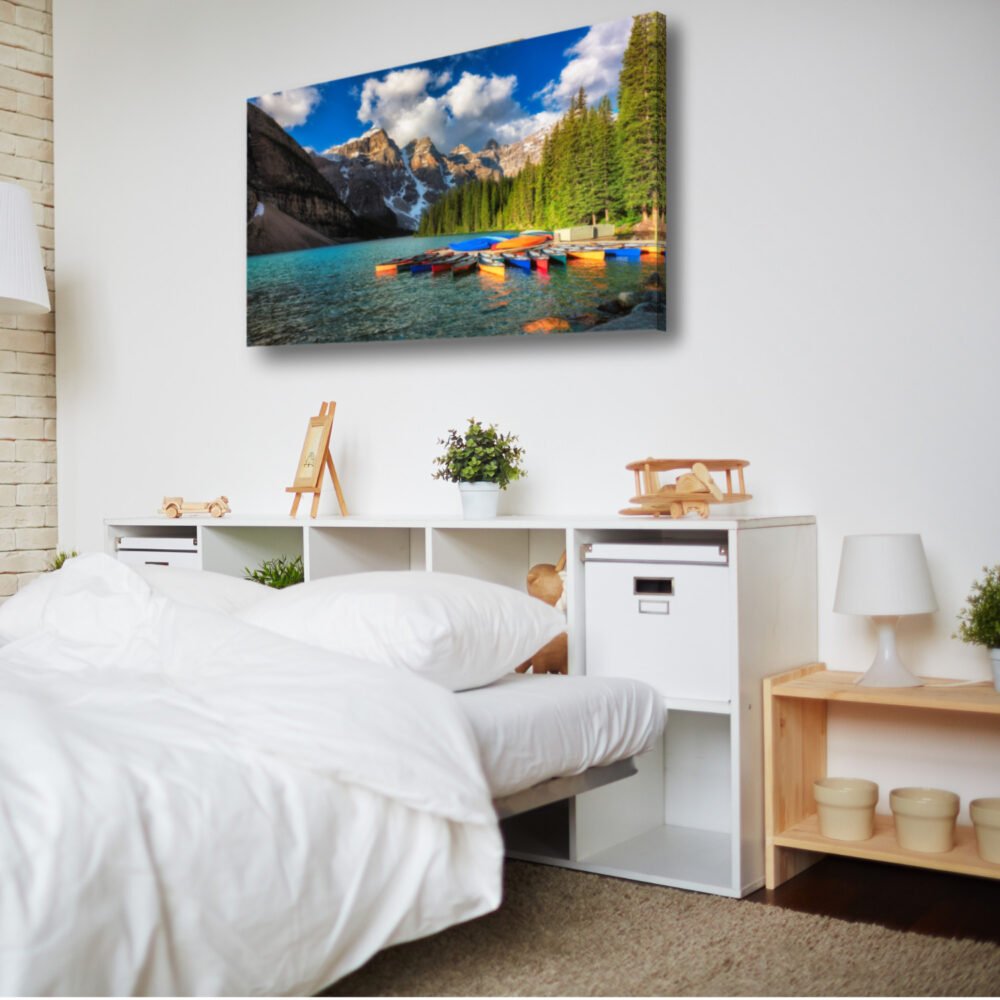 Canvas of Moraine Lake on wall