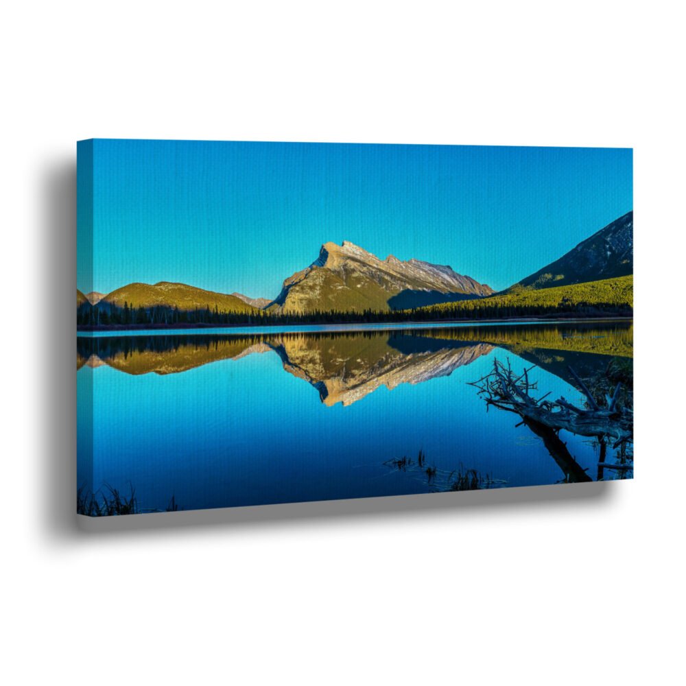 canvas of banff national park on the wall