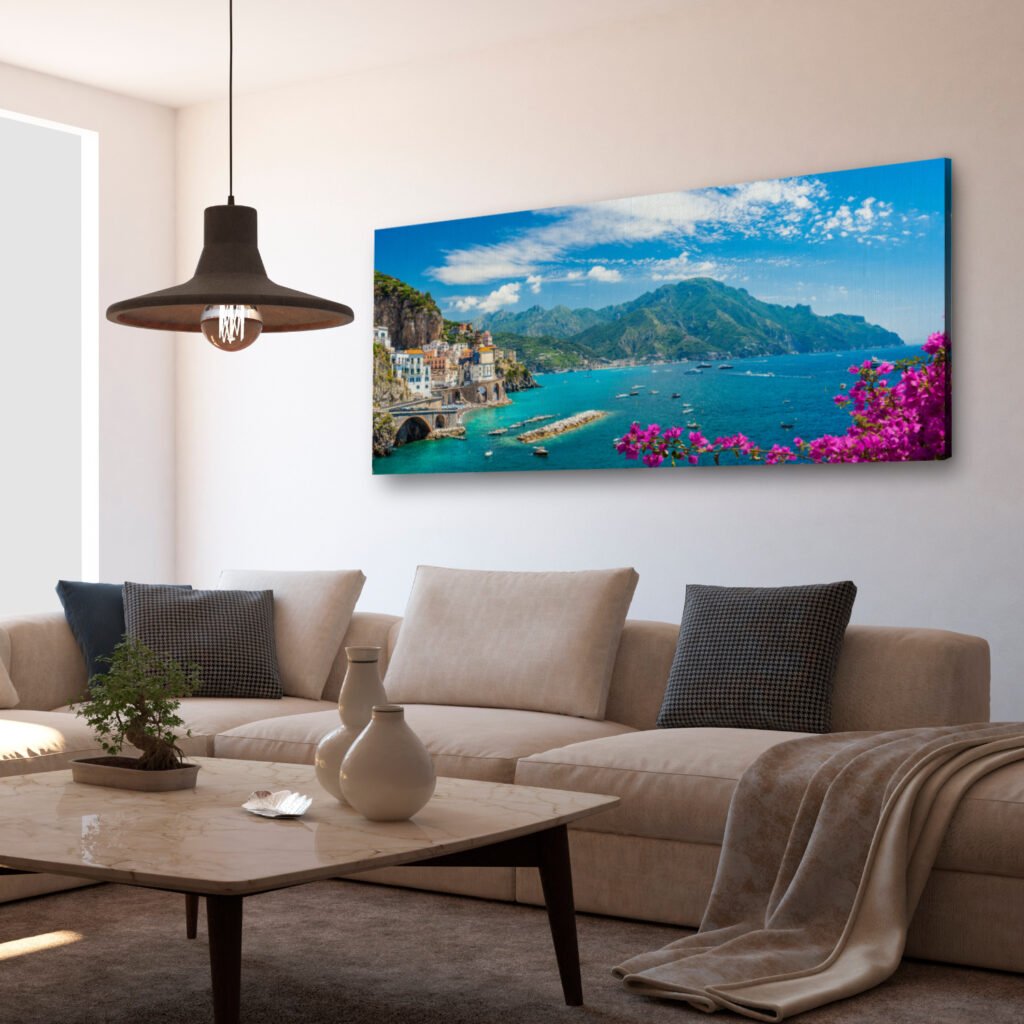 Landscape with the Amalfi Coast in Italy on wall