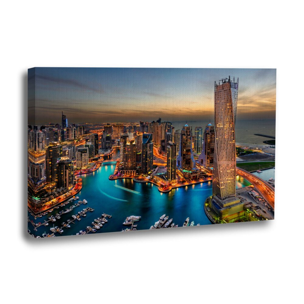 Dubai Marina on canvas