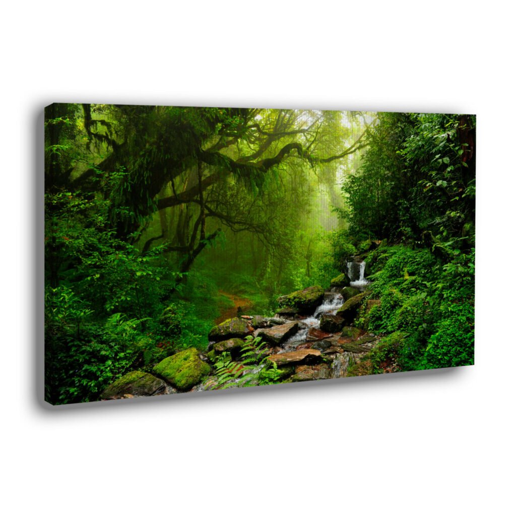 tropical jungle picture on canvas