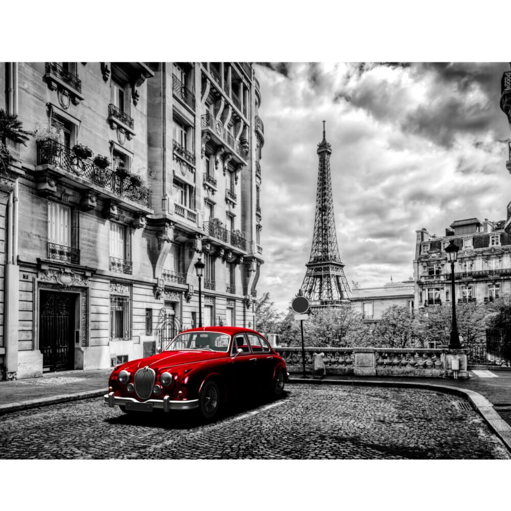 Eiffel Tower Paris in Black and white